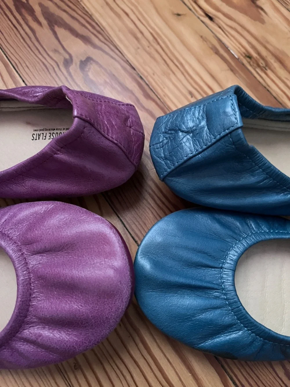 2 pairs Storehouse Oil-Tanned flats